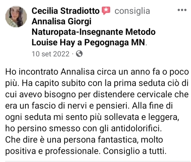 Recensione originale Cecilia Stradiotto