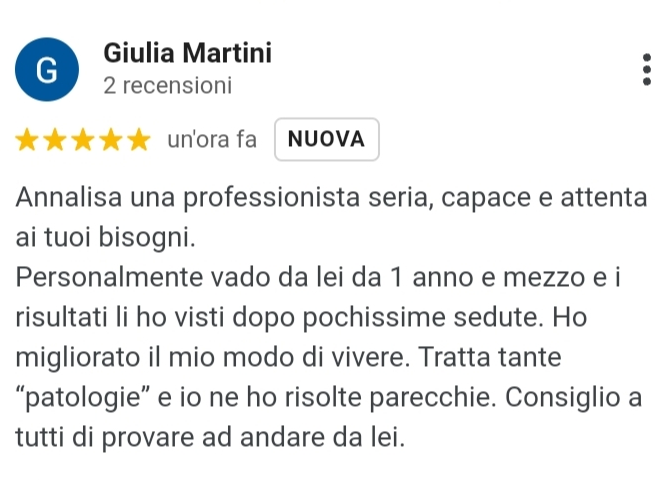 Recensione Google Giulia Martini