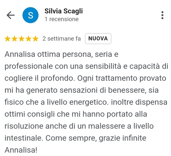 Recensione Google Silvia Scagli
